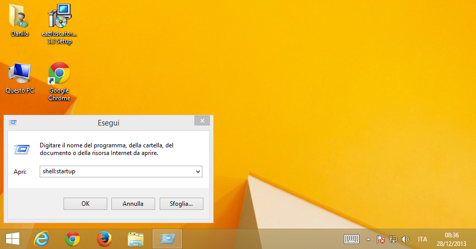 Windows 10 - 8: cartella di avvio automatico