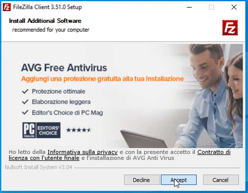 Installazione di software aggiuntivo